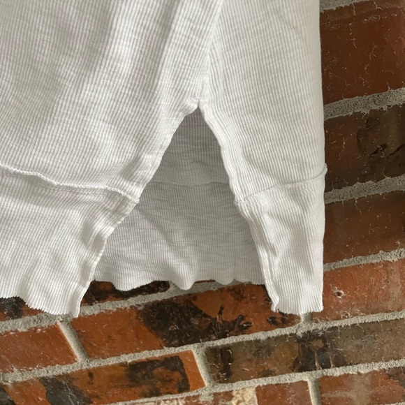 Free People white off the shoulder long sleeve t-shirt, size small. - Picture 3 of 6